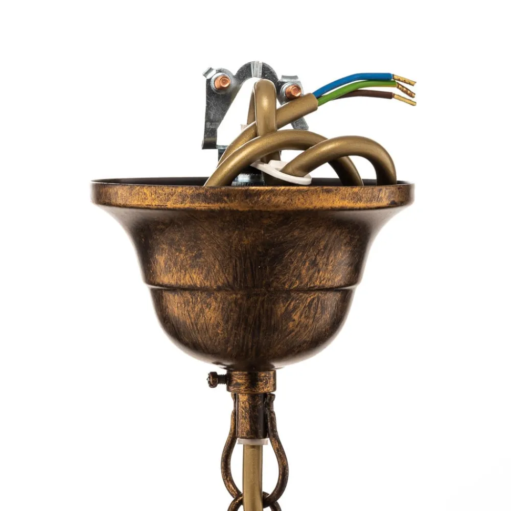 ONLI Lysekroner>Lysekrone Botte i metal med 5 lyskilder, bronze