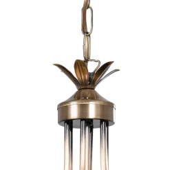 Jupiter Lysekrone Castle, lys patineret, Ø 62 cm, metal, 6 lyskilder.