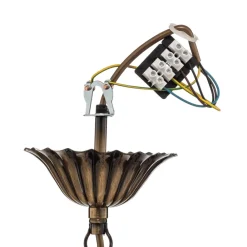 Jupiter Lysekrone Castle, lys patineret, Ø 62 cm, metal, 6 lyskilder.