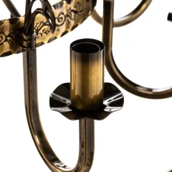 Jupiter Lysekrone Castle lys patineret 8 lyskilder