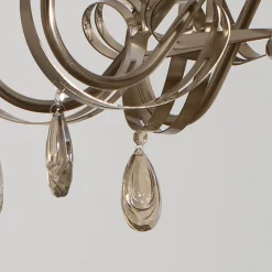 Lysekrone Castro, messing antik, 8 lyskilder^Lucea Best