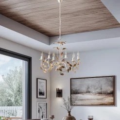 ONLI Lysekroner>Lysekrone Collana metal 6 lyskilder elfenben