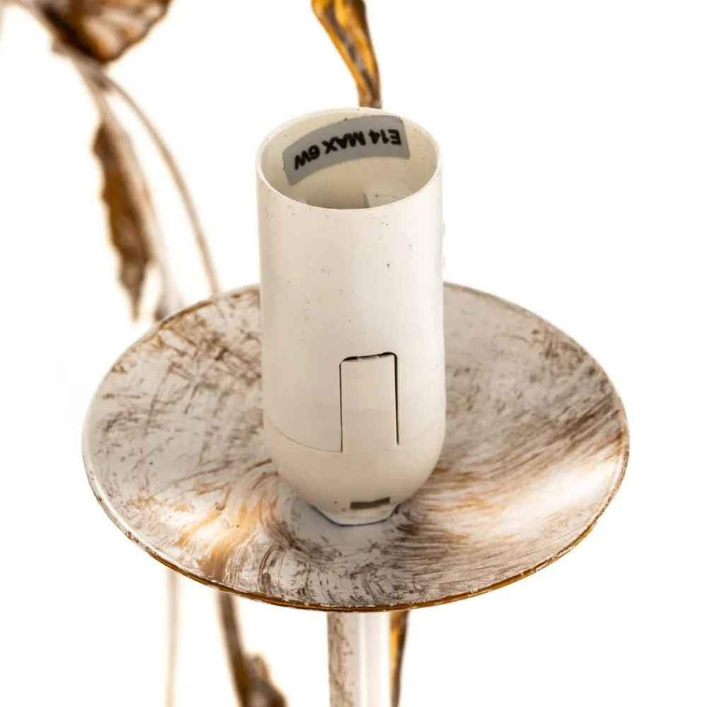 ONLI Lysekroner>Lysekrone Collana metal 6 lyskilder elfenben