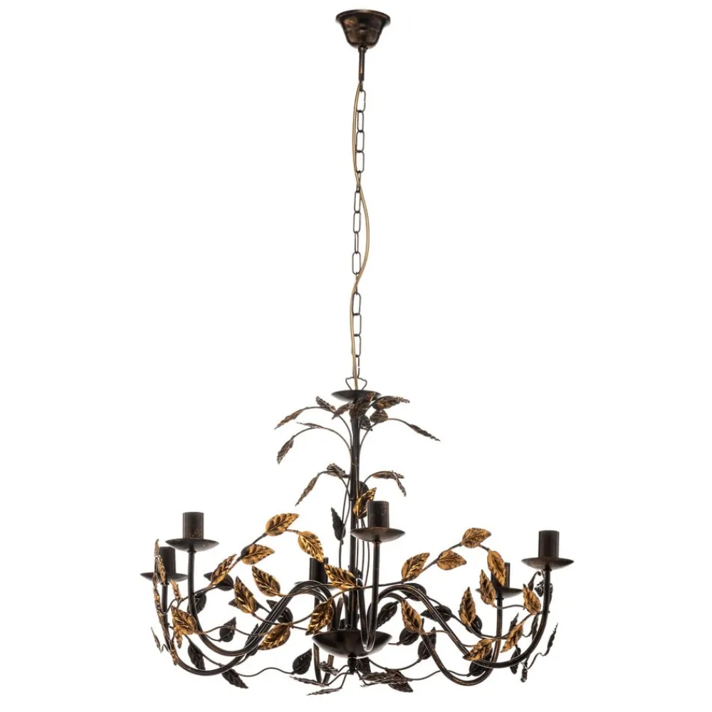 ONLI Lysekroner>Lysekrone Collana metal 6 lyskilder bronze