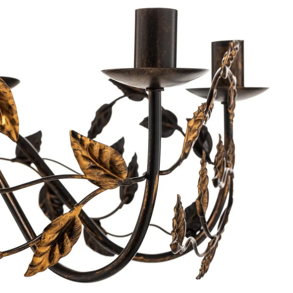 ONLI Lysekroner>Lysekrone Collana metal 6 lyskilder bronze