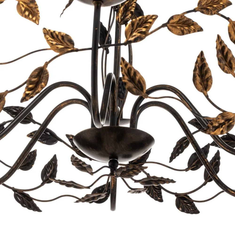 ONLI Lysekroner>Lysekrone Collana metal 6 lyskilder bronze