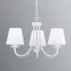 Trio Lighting Lysekrone Cortez, hvid, 3 lyskilder