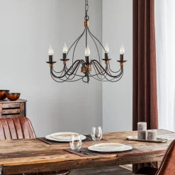 Lysekrone Fiamma Marrone 5 lyskilder uden skærme^ONLI Best