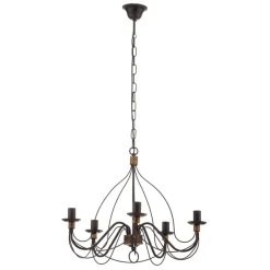 Lysekrone Fiamma Marrone 5 lyskilder uden skærme^ONLI Best