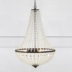 Lysekrone GRÄNSÖ, sort, IP20, Ø 50 cm^Markslöjd