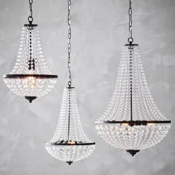 Lysekrone GRÄNSÖ, sort, IP20, Ø 50 cm^Markslöjd