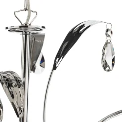 Lysekrone Jacqueline, 6 lyskilder, sort^ONLI New