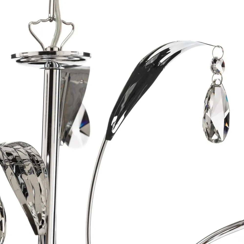 Lysekrone Jacqueline, 6 lyskilder, sort^ONLI New