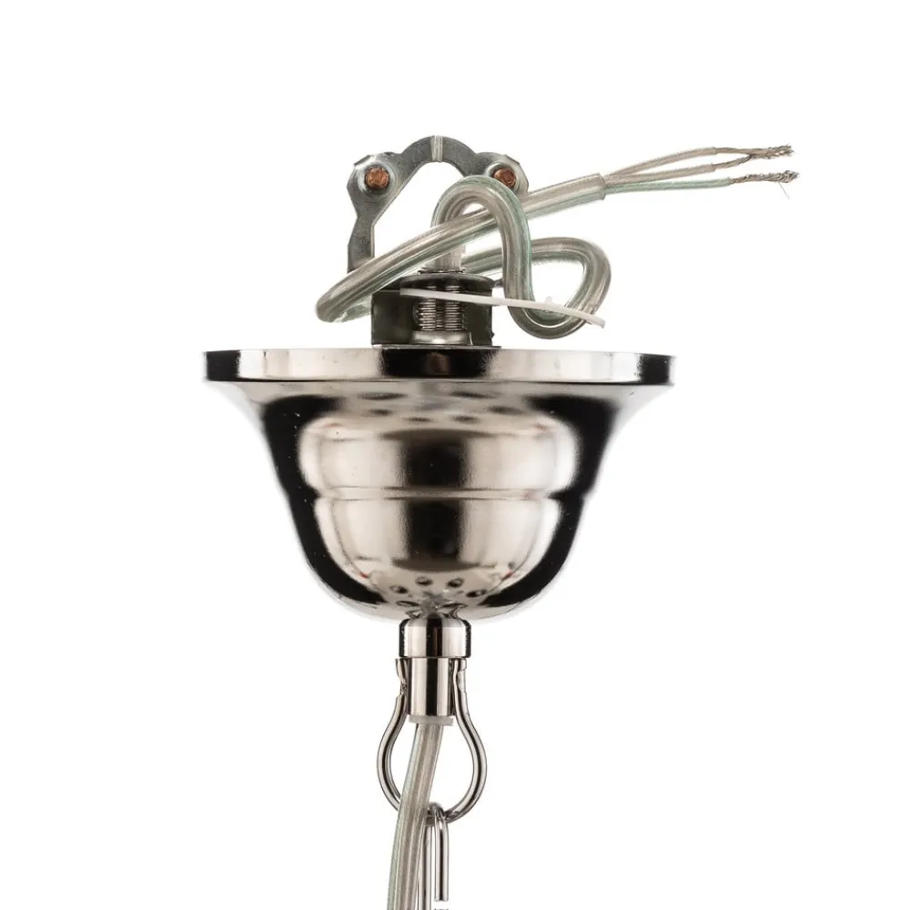 Lysekrone Jacqueline, 6 lyskilder, sort^ONLI New