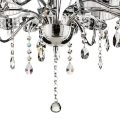 Lysekrone Jacqueline, 6 lyskilder, hvid^ONLI