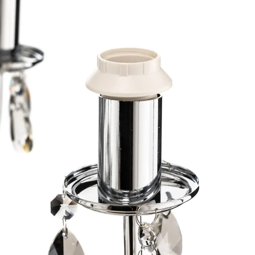 Lysekrone Jacqueline, 6 lyskilder, hvid^ONLI