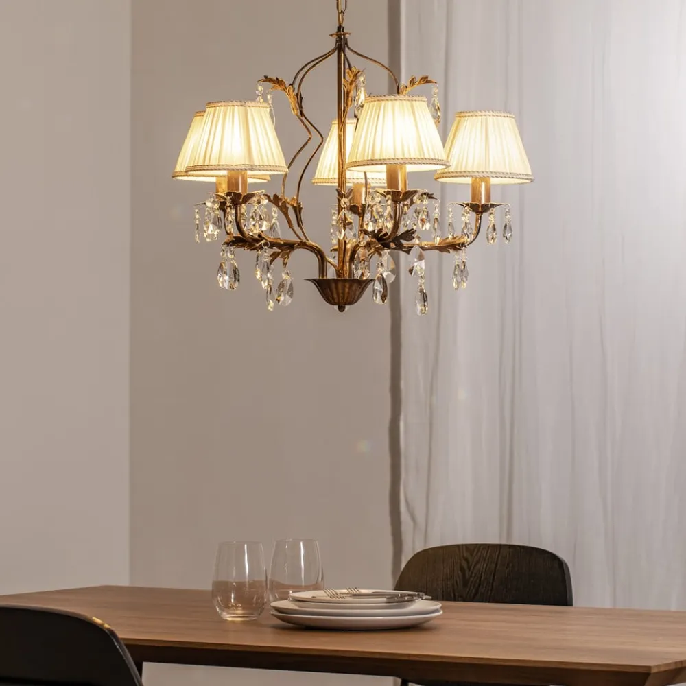 Lysekrone Karen 5 lyskilder bronze^ONLI Outlet