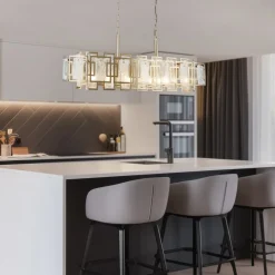 Lucea Lysekroner>Lysekrone Karmella 100 cm messing antik 12flg.