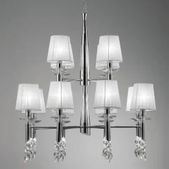 Lysekrone Lilja 12-lys^Mantra Iluminación New