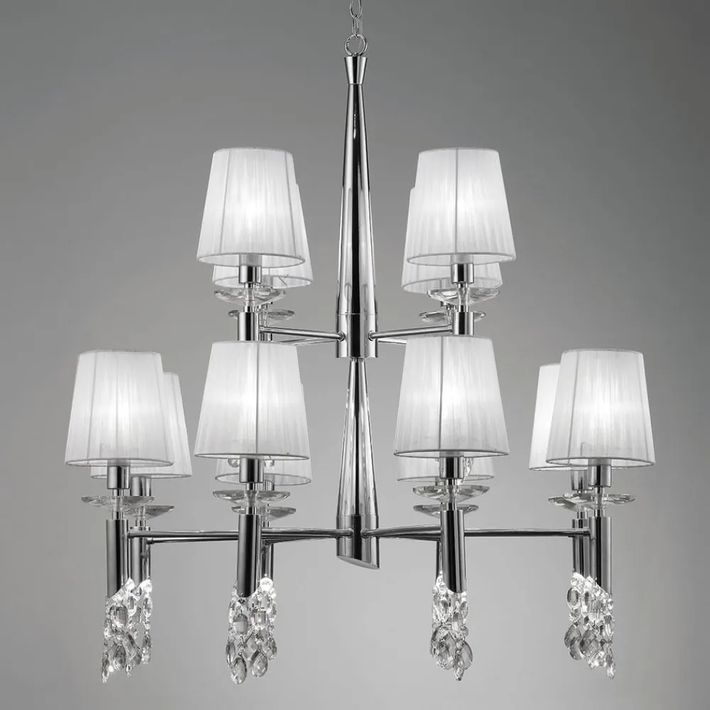 Lysekrone Lilja 12-lys^Mantra Iluminación New