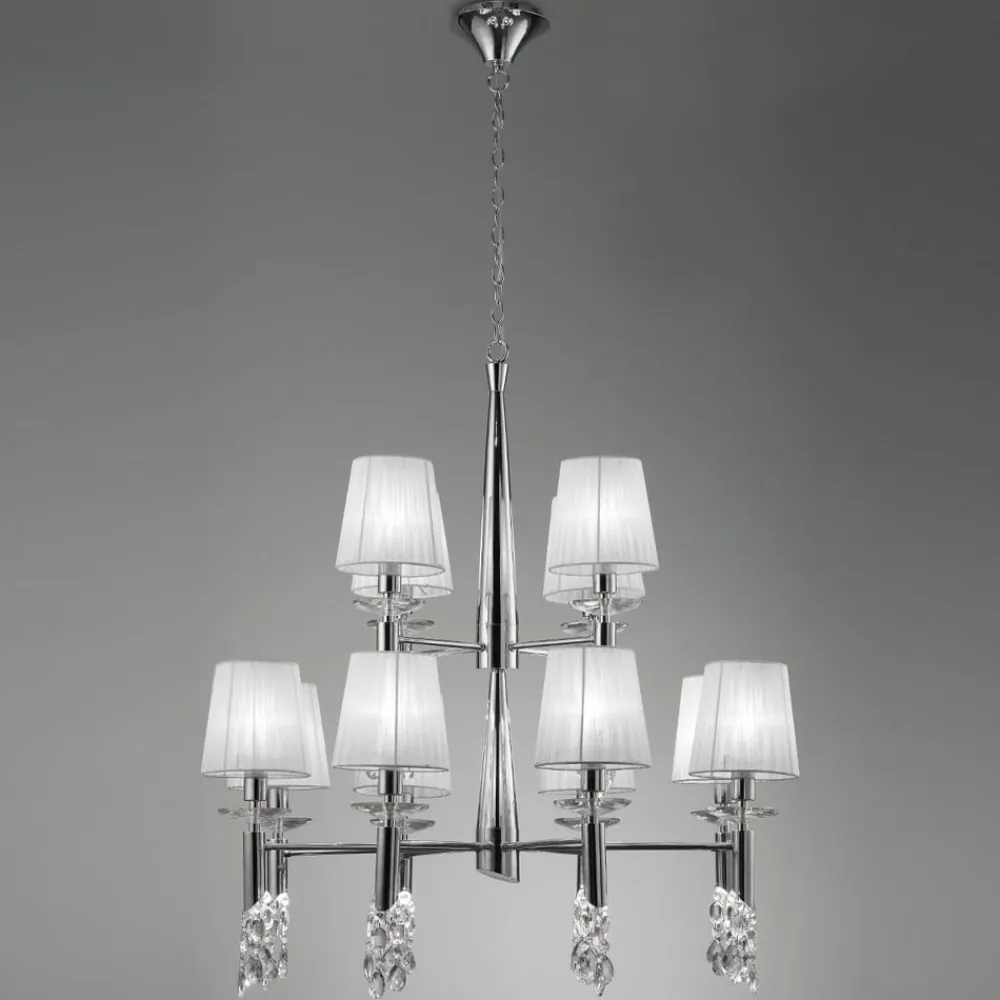 Lysekrone Lilja 12-lys^Mantra Iluminación New