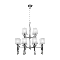 Lysekrone Lilja 12-lys^Mantra Iluminación New