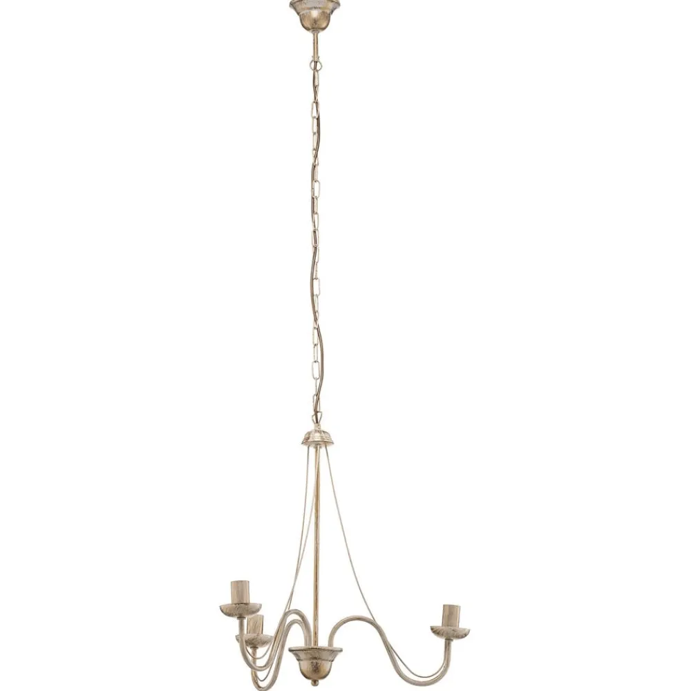 HELAM Lysekrone Malbo med 3 lyskilder i hvid