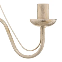 HELAM Lysekrone Malbo med 3 lyskilder i hvid