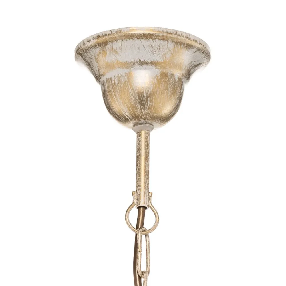 HELAM Lysekrone Malbo med 3 lyskilder i hvid