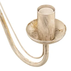 HELAM Lysekrone Malbo med 3 lyskilder i hvid