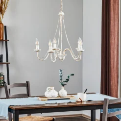 Lysekrone Malbo med 5 lyskilder i hvid^HELAM Hot