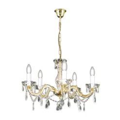 ORION Lysekrone Marie Claire krystalglas 5 lyskilder