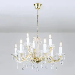 Lysekrone Marie Claire krystalglas 9 lyskilder^ORION Hot