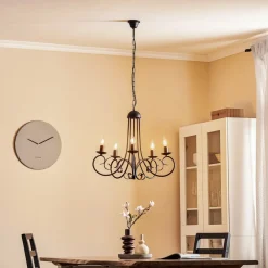 Lysekrone Pompei, uden skærme, sort^ONLI Hot