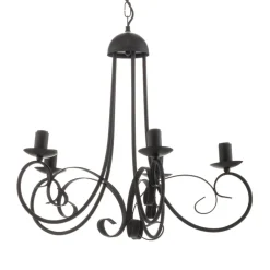 Lysekrone Pompei, uden skærme, sort^ONLI Hot