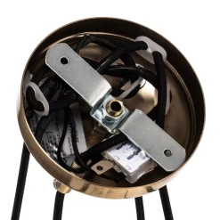 Lucea Lysekrone Ressa Ø 59 cm messing antik, 4 lyskilder.