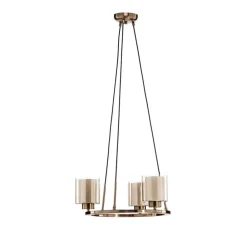 Lysekrone Ressa, Ø 44 cm, messing antik, 3 lyskilder.^Lucea Outlet