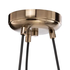 Lysekrone Ressa, Ø 44 cm, messing antik, 3 lyskilder.^Lucea Outlet