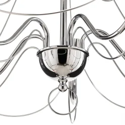 Domiluce Lysekrone Retro, femarmet 75 cm, krom