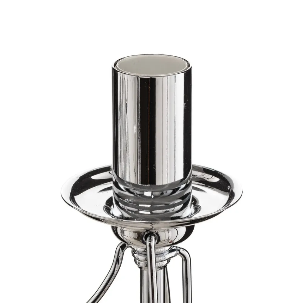 Domiluce Lysekrone Retro, femarmet 75 cm, krom