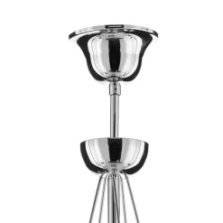 Domiluce Lysekrone Retro i sølv, 6 lyskilder 75 cm ophæng