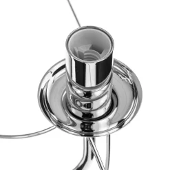 Domiluce Lysekrone Retro i sølv, 6 lyskilder 75 cm ophæng