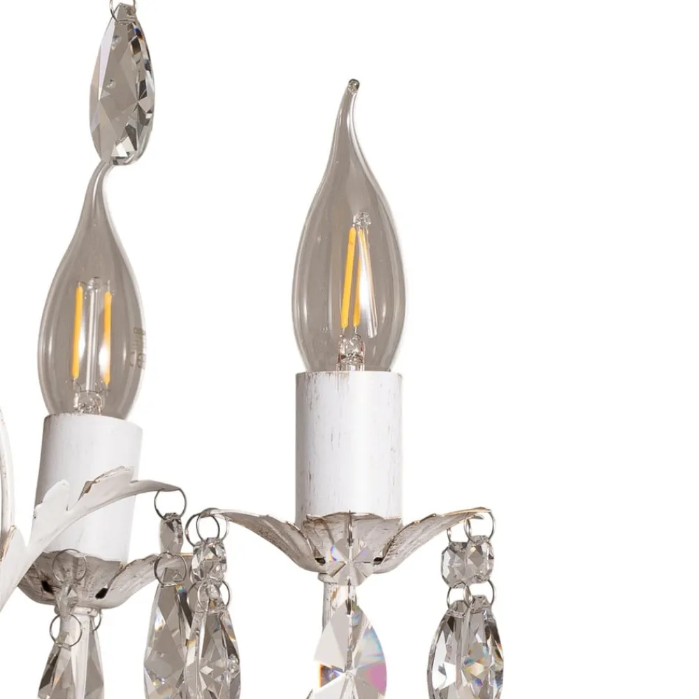 Lysekrone Teresa, elfenben 5 lyskilder^ONLI Discount