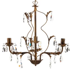 Lysekrone Teresa med krystaller, 3 lyskilder^ONLI Outlet