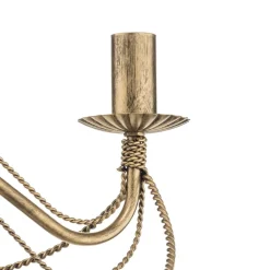 Lysekrone Tori 3, 3 lyskilder, guld^EMIBIG LIGHTING Outlet