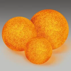 Lysende dekokugle Mundan, 30 cm, terrakotta^Heitronic Discount