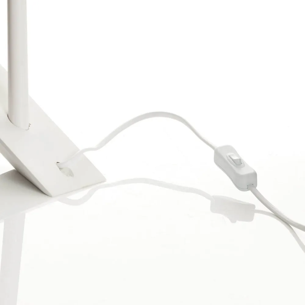 STAR TRADING Lysestage Arrow, flad, 7-flamme, hvid