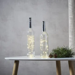 STAR TRADING Dekorationsbelysning>Lyskæde til flasker Dew Drops 200 cm batteri