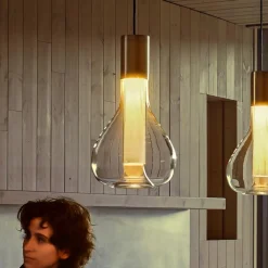 LZF LAMPS Bæredygtige Lamper>LZF Eris LED-pendellampe, glas, aluminium/elfenben