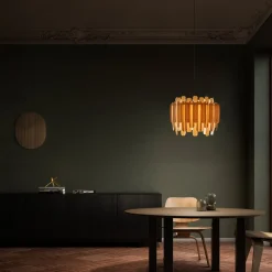 LZF Maruja pendellampe i træ, bøg^LZF LAMPS New